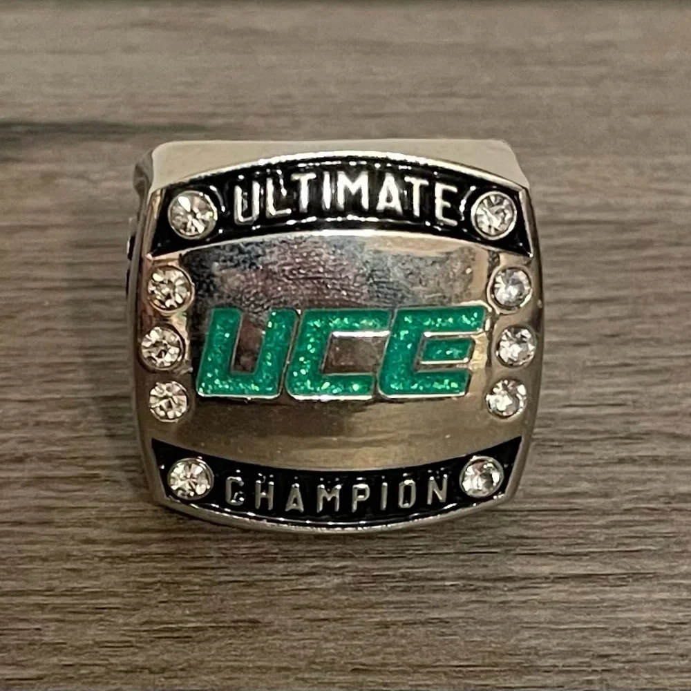 Ultimate Championship Experience UCE Champion Ring Size 6 Silver Tone